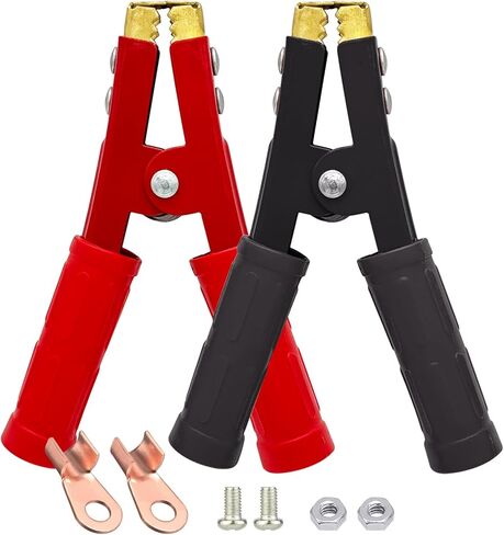 Ampper استبدال الكابلات Cable Clamps ، 1100A Clamp Car Battery Clamp Heavy Duty Clamp لكابلات الطائر ، بداية القفز ، الشحن والاختبار (زوج واحد) in Saudi Arabia