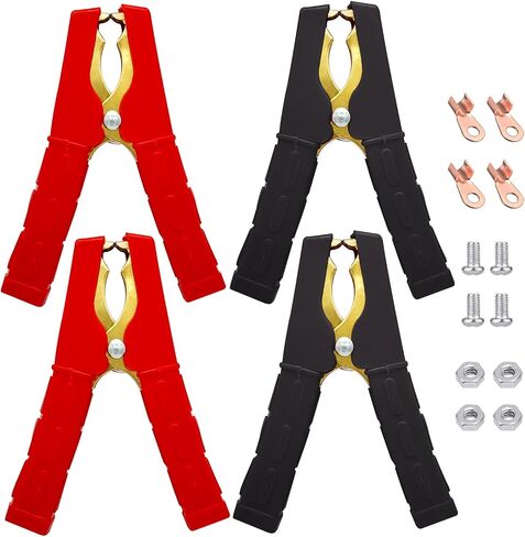 Ampper Replacement Jumper Cable Clamps, 1100A Heavy Duty Car Battery Clamp Ends for Jumper Cables, Jump Starter, Charging and Testing (1 Pair) in Saudi Arabia