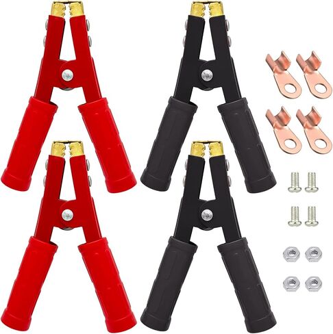 Ampper Replacement Jumper Cable Clamps, 1100A Heavy Duty Car Battery Clamp Ends for Jumper Cables, Jump Starter, Charging and Testing (1 Pair) in Saudi Arabia
