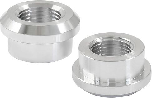 Hordion 2PCS 1/8" NPT Female Weld on Bung Fittings Aluminum Weldable Fuel Tank Fitting, Silver in Kuwait