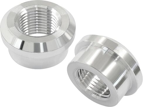 Hordion 2PCS 1/8" NPT Female Weld on Bung Fittings Aluminum Weldable Fuel Tank Fitting, Silver in Kuwait
