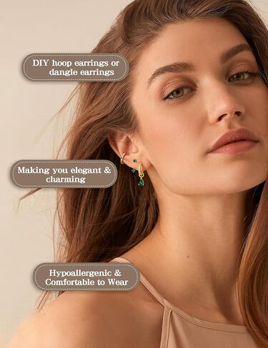 Besteel Small Gold Hoop Earrings for Women – Hypoallergenic 14K Gold Plated Hoops Cartilage Earring Sets for Multiple Piercing Dainty Silver Huggie Stud Earring Stacks with Charm in Saudi Arabia