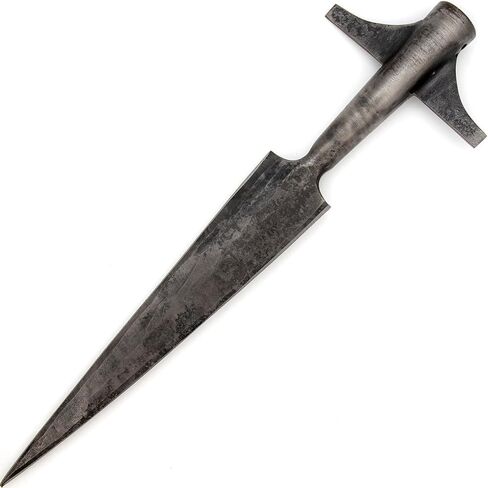 Armory Replicas - Compact Viking Throwing Spear Head Mount- Medieval Replica Hand Forged Iron Functional Small Hunting Spearhead - Pole Shaft Not Included in Saudi Arabia