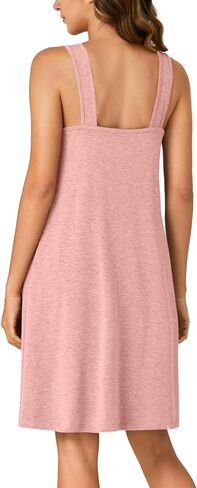 KIFOVEN Women’s Sleeveless Lace Nightgown Cotton Chemise Nightshirt Sleepwear Full Slip Nightdress Sleep Shirt Pj Sleep Dress in Saudi Arabia