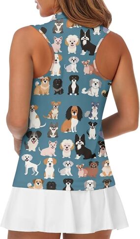 قمصان بولو جولف Uouormeti للنساء الجاف في غولف دبابة أعلى قمصان تنس رياضية جافة سريعة in Kuwait