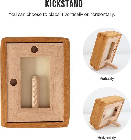 2.5x3.5 Natural Wood polaroid Picture Frame Matted to 2x3 with Plexiglass, Teak Solid Wood Small Photo Frame,For TableTop and Wall Mounting in Kuwait