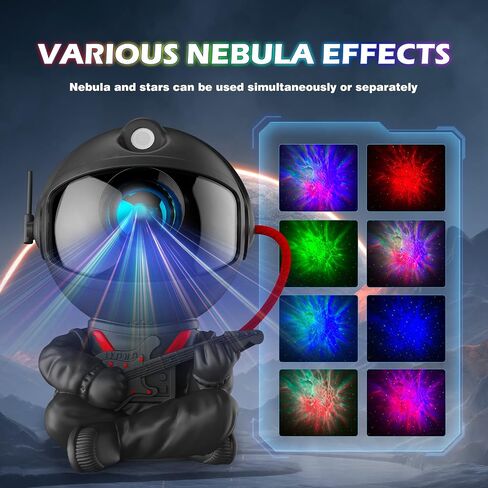 برامج عرض رائد الفضاء Galaxy ، جهاز عرض نجوم Galaxy Light ، ضوء ليلي للأطفال ، مصباح LED سقف السطح ، ديكور الغرفة ، مع توقيت وجهاز التحكم عن بُعد ، هدايا لأعياد الميلاد in Kuwait