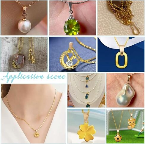 UNICRAFTALE About 150pcs Pinch Bails Real 18K Gold Plated Snap on Bails Brass Pendant Bail Connector Pinch Dangle Charm Pendant Connectors Ice Pick Pinch Bails for Jewelry Making Findings DIY Craft in Saudi Arabia