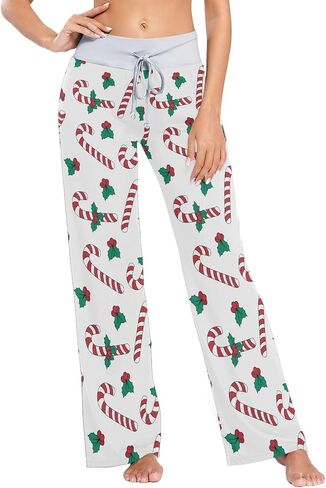 Ollabaky Women's Pajama Pants Christmas PJs Pajama Bottoms Women Wide Leg Sleep Lounge Pants in Saudi Arabia