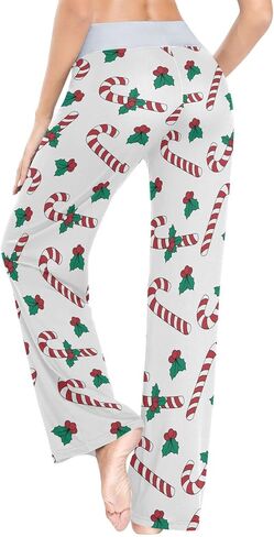 Ollabaky Women's Pajama Pants Christmas PJs Pajama Bottoms Women Wide Leg Sleep Lounge Pants in Saudi Arabia