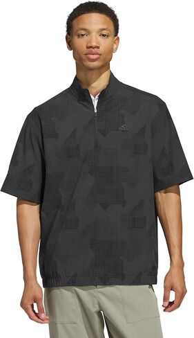 Adidas Men's Go-to DWR Short Sleeve Half-Zip Pullover in Kuwait