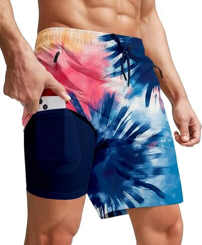 Lightweight Mens Swim Trunks Swimming Shorts Quick Dry Beach Trunk Bathing Suits Travel Essential in Saudi Arabia