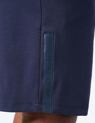 Armani Exchange Men's Embossed Ribbon Logo Organic Cotton Shorts in Saudi Arabia