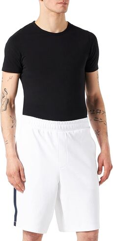 Armani Exchange Men Men Mensured Ribbon Logo Shorts Organic Cotton Shorts in Saudi Arabia
