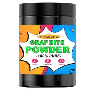 Microfine Pure Graphite Powder, 2000 Grit Powdered Graphite, 1 Pound Dry Powdered Graphite Lubricant, Charcoal Powder for Drawing, Sketching, Pencils, Locks, Bearings, Black (Black, 1 Pound)