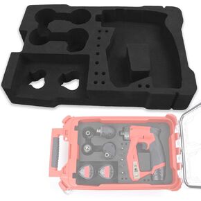 EVA Liner for Milwaukee 48-22-8435 Packout Tool Box - Precision-Cut Foam Insert Organizer for 2505-22 M12 Fuel Installation Drill/Driver Kit & Accessories (Black)