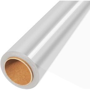 JOYIT 100 ft Clear Cellophane Wrap Roll (31.5 in x 100 ft) - 3 Mil Thicken Cellophane Roll, Clear Cellophane Bags Large, Clear Wrapping Paper for Flower Gift Baskets Wrap (31.5" fold into 16")