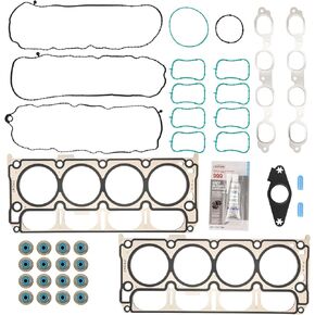 مجموعة Kax Head Gasket متوافقة مع Silverado 1500 2014-2019 ، Suburban 2015-2020 ، Tahoe 2015-2020 ؛ لسييرا 1500 2014-2018 ، Sierra 1500 Limited 2019 ، Yukon XL 2015-2020 مجموعة حشية رأس المحرك