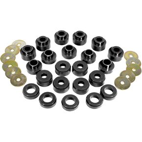 Prothane (1-107-BL) 97+ Body Mount Kit - Black