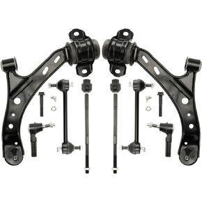 KAC Front Lower Complete Control Arms Assembly Suspension Kit w/Ball Joint Replacement for 05-06 Mustan-g, 07-10 Mustan-g, Automotive Replacement Part 8Pcs