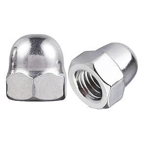 M5 Acorn Cap Nuts, 5mm Thread Dome Head Nuts, 304 Stainless Steel Hex Nuts, 90Pcs