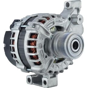 DB Electrical 400-24259 المولد متوافق مع/استبدال 2.0L 1 على مدار الساعة 180 أمبير نوع المروحة الداخلية نوع القابض من المنظم الداخلي 12V LAND ROVER LR2 2013 2014 BJ32-10300CB AL0894N