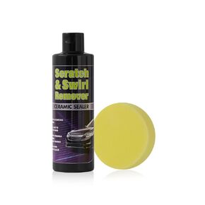 Pro-Grade Car Scratch & Swirl Remover Kit, Polishing Compound for Car Surface, Cutting Compound Paint Restorer with Applicator Pad, Safe Vehicle Detailing Supply, add Gloss & Shine-250ML(8.45OZ)