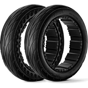 2PCS 10-2.75 Quick Release Drift Tires for Ninebot Gokart Pro/Pro 2, Original Solid Tires for Segway Ninebot S Max, Rear Tire for Ninebot Gokart (with Ninebot S Max) and Ninebot Gokart Lamborghini