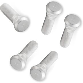 5 PCS عجلة الإطارات المسمار قضيب المسمار ، M12 × 1.5 مجموعة العجلات المعدنية عالية الصلابة ، OEM #77120 77121 6920604010B1 6920504010B1 95007057 95007063 ، متوافق مع المركبات الخاصة (الفضة)