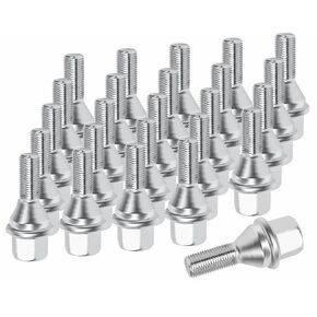 611-005 M12*1.25 One-Piece Wheel Lug Bolts 20pcs for 2014-2023 Jeep Cherokee,2018-2024 Compass,2015-2023 Renegade,2015-2017 Chrysler 200,2013-2016 Dodge Dart 6509933AA