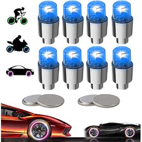 20 Pack LED Valve Stem Caps Lights for Car Tires Wheel Assemblies Light up Air Neon Bicycle Motorcycle Tyre Valve Lights Bike Truck Golf Cart for Kids Men Women(Mixcolor)