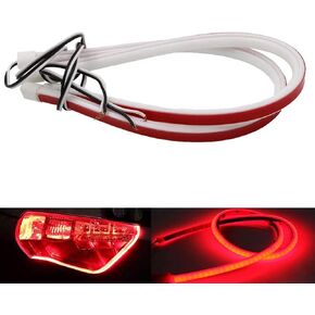YSY 2Pcs Ultrafine DRL LED Strip Tube Flexible Waterproof Daytime Running Light For Car Headlight LED Strip,Decorative Lamp,Running Light,Neon Lights,Turn Signal Light (30cm(11inch), White)
