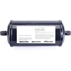 34430 A/C Recycling Filter Drier - for Efficient Refrigerant Recovery and Recharge. Models: 17700A, 34450, 34700 (1997), AC375, AC375A, AC375C, 34134Z，Black 1 Pack