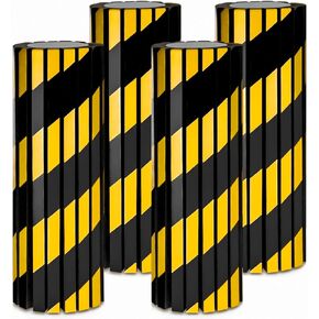 Elsjoy 4 Pack Garage Wall Protector, Foam Wall Column Corner Guard Garage Bumper for Parking Car, Reflective Wall Edge Protector Garage Pole Protector Padding for Parking Lot
