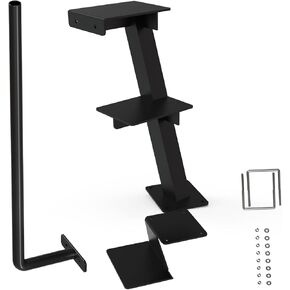 Trailer Step with Handle，Three-Step Universal Boat Trailer Step，Suitable for Various Types of Boat Trailer Frames, Black Heavy-Duty Trailer Step