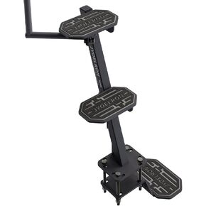 Boat Trailer Steps with Handrail, EVA Anti-Slip Mat, 450Lbs Capacity, Recommended for Bow Heights up to 43", 3 Mounting Angle Options, Fits Trailer Tongues 3" to 4" Wide & Up to 5" High