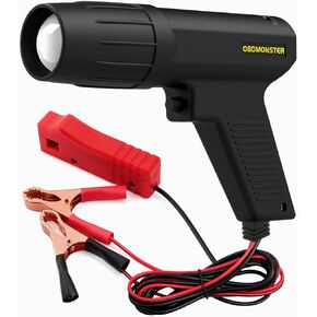 Timing Light, Engine Inductive Ignition Timing Lights Gun 12V for 2&4 Stroke Petrol Engine, Motorcycles, orcfor Old Classical Cars, Agricultural Machinery (N124 S1)