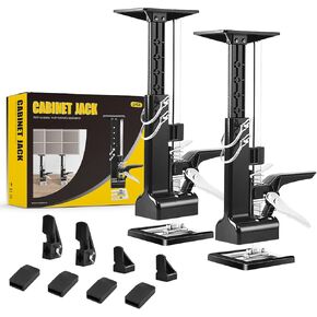 2 Pack Labor Saving Arm Jack, Cabinet Jacks for Installing Cabinets, Multi-Function Height Adjustment Hand Lifting Tool, Lift Range 0 to 23.4 Inches, Max Load 440LBS