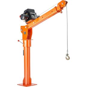 VEVOR Electric Pickup Truck Crane, 1100 lbs, Folding Truck-Mounted Bed Crane with Electric Winch 3500 lbs, 360° Swivel for Lifting Goods in Construction, Factory
