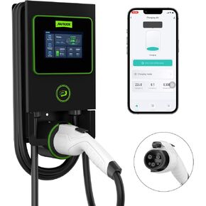 AUTOOL Level 2 EV Charger NEMA 14-50 EVSE, 32 amp EV Charger Level 2, WiFi and Bluetooth Enabled Electric Vehicle Charging Station, 26ft Cable