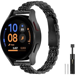 Slim Stainless Steel Bands Compatible for Samsung Galaxy Watch 7/FE/6/5/4 40mm 44mm, Watch 6/4 Classic 43mm 47mm 42mm 46mm, 5 Pro 45mm, 20mm Dressy Metal Chain Thin Strap for Women in Kuwait