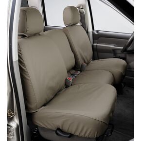 Covercraft SeatSaver Second Row Custom Fit Seat Cover for Select Nissan Armada Models - Polycotton (Wet Sand)