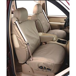 Covercraft SeatSaver Second Row Custom Fit Seat Cover for Select Dodge Ram Pickup Models - Waterproof (Taupe)