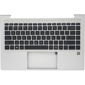 Replacement Upper Case Palmrest for HP Probook 440 445 G9 Series Laptop 14'' Notebook Non-Backlit Keyboard Assembly N01286-001 Silver