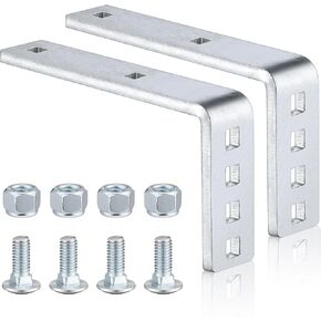 Zonon 2 Pack Flush Fender Bracket أو Flush Trailer أو Boat Trailers Brackets المجلفن بمصدات 8 "و 12"