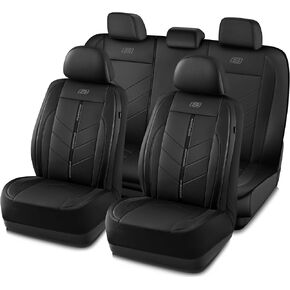 أغطية مقعد السيارة في Skechers ، أغطية مقاعد جلدية فاخرة ، مجموعة محمية مقعد مضادة للماء ، إكسسوارات السيارات ملائمة للسيارة العالمية لمعظم السيارات ، الشاحنات ، سيارات الدفع الرباعي ، البيج in Kuwait