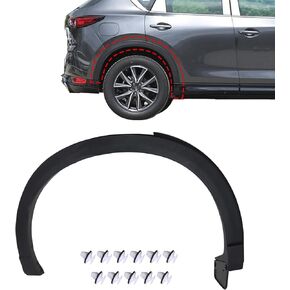 Rear Right Side Fender Trim Moldiong Compatible with Mazda CX-5 2017-2021 2.5L l4 Replace# MA1791101 KB7W51W50F8N KB7W-51-W50F-8N Rear Passenger Wheel Fender Opening Arch Trim