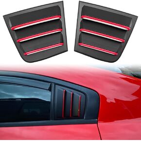 ل Dodge Charger 2011-2023 2024 ظلال النوافذ الجانبية تغطية الستائر ، و Dodge Charger Window Supert ABS Black (2Pack)