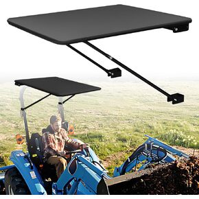 Universal Tractor Canopy for ROPS – UV-Resistant Sunshade Cover for Compact & Utility Tractors, Easy Bolt-On Installation