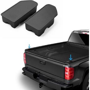 يغطي جيب الأسهم ملاءمة مخصصة لعام 2019-2024 2025 GMC Sierra و Chevy Silverado Accessories Truck Bed Hole Plugs Cover Cover Cops (مجموعة من 2)